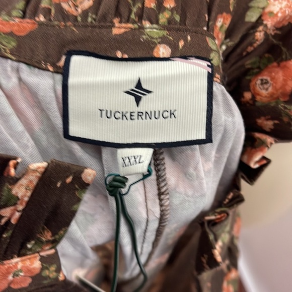 TUCKERNUCK Crawford Dress Floral Rosewood Chintz Oversize Flutter Sleeve NWT 3XL - Picture 11 of 14